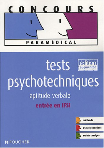 Tests psychotechniques : aptitude verbale : entrée en IFSI