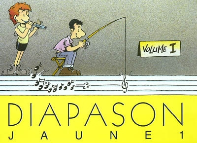 Diapason jaune. Vol. 1. Carnet de 230 chants avec partitions et accords : chansons pour les enfants 