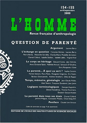 Homme (L'), n° 154-155. Question de parenté
