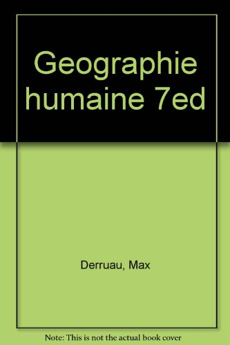 Géographie humaine