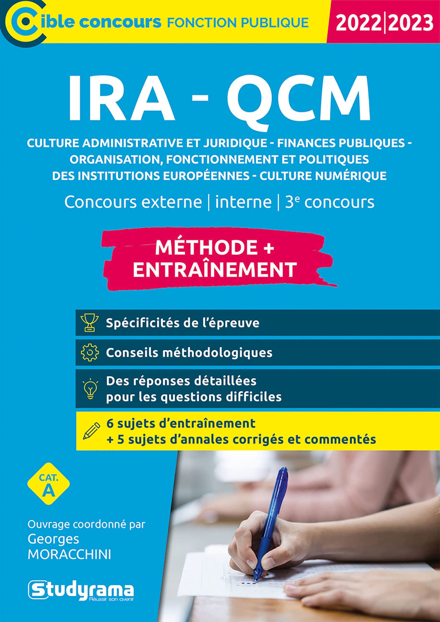 IRA-QCM 2022-2023 : culture administrative et juridique, finances publiques, organisation, fonctionn