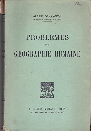 problemes de geographie humaine