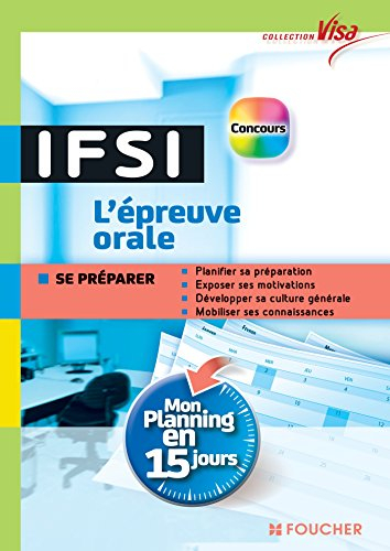 IFSI, l'épreuve orale : mon planning en 15 jours