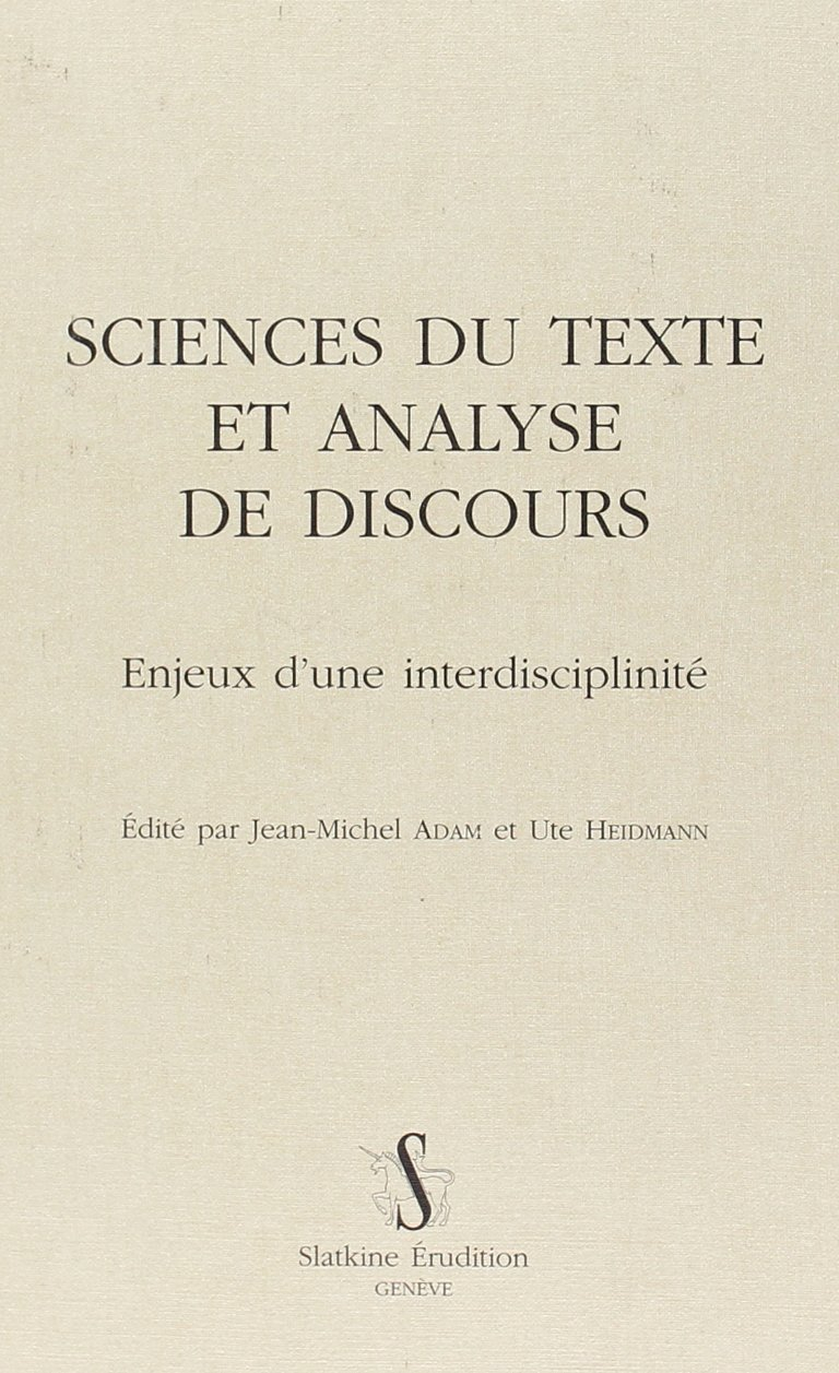 Sciences du texte et analyse de discours : enjeux d'une interdisciplinarité