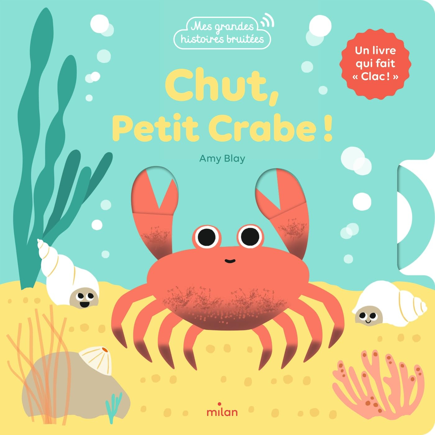Chut petit crabe ! : un livre animé qui fait clac