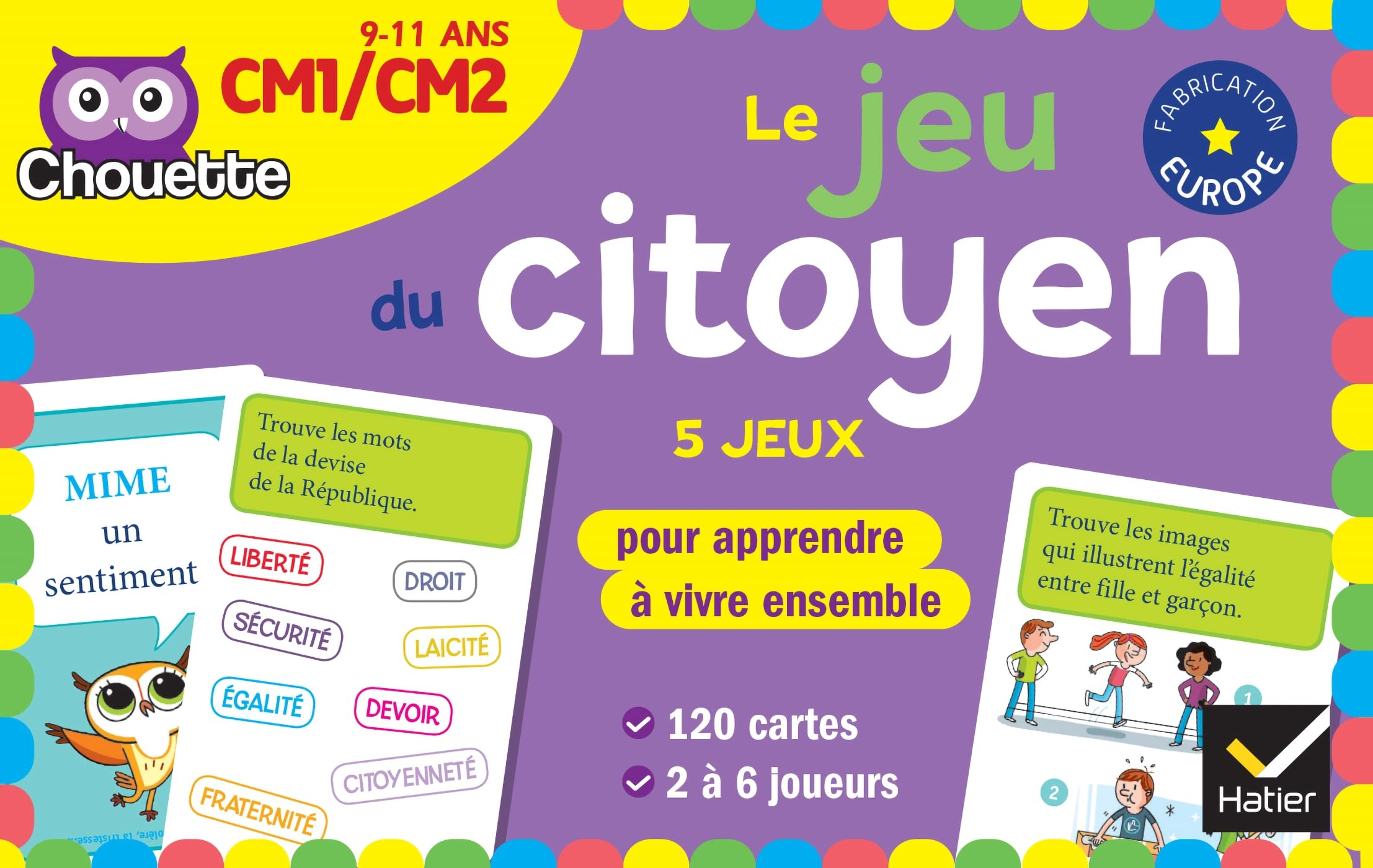 Le jeu du citoyen : 5 jeux pour apprendre à vivre ensemble : CM1, CM2, 9-11 ans