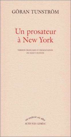 Un prosateur à New York