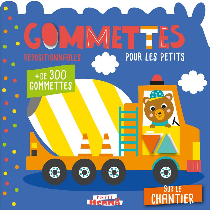Sur le chantier : gommettes repositionnables pour les petits