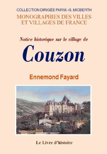 Notice historique sur le village de Couzon