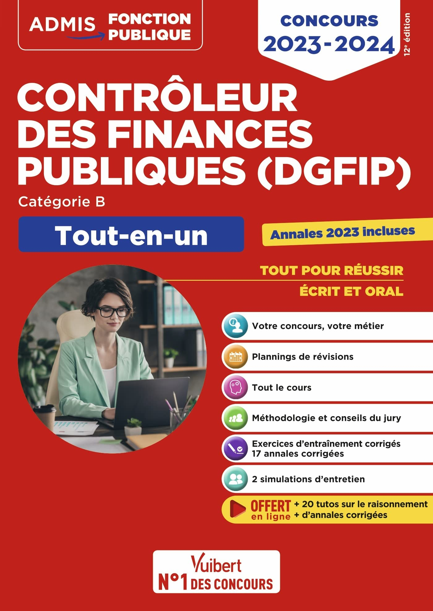 Contrôleur des finances publiques (DGFIP) : catégorie B, tout-en-un : concours 2023-2024