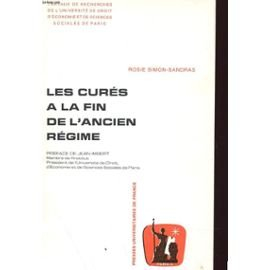 les curés à la fin de l'ancien régime. travaux de l'université de droit de paris