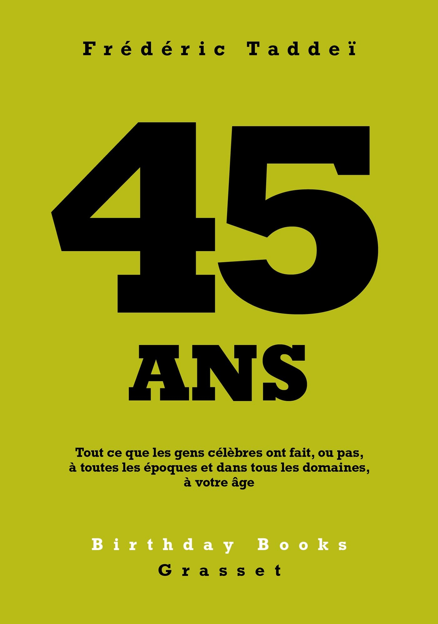 45 ans : tout ce que les gens célèbres ont fait, ou pas, à toutes les époques et dans tous les domai