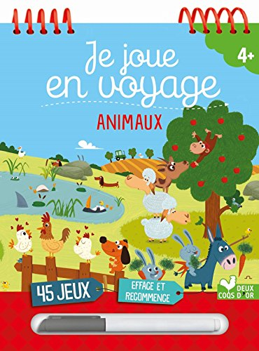 Je joue en voyage : animaux rigolos, 45 jeux : 4+
