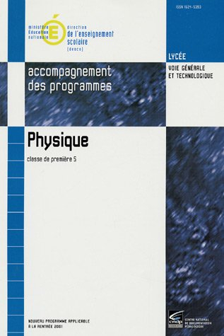 physique 1e s : accompagnement des programmes