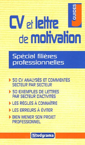 CV et lettre de motivation spécial filières professionnelles