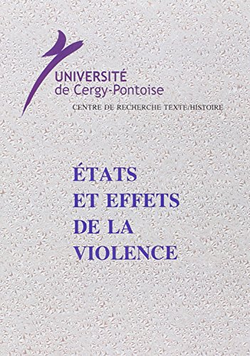Etats et effets de la violence