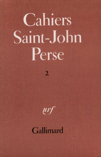 cahiers saint-john perse 2