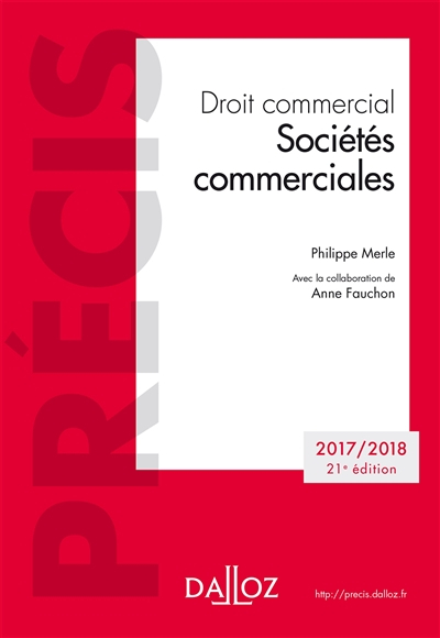 Droit commercial : sociétés commerciales : 2017-2018
