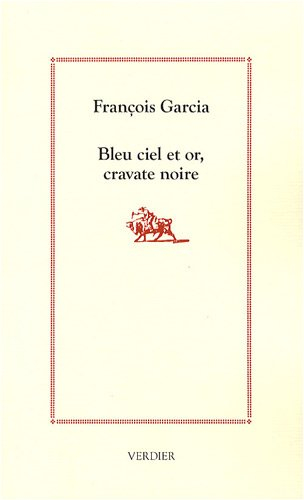 Bleu ciel et or, cravate noire