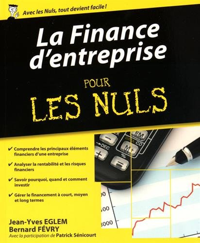 La finance d'entreprise pour les nuls