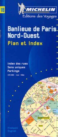 Banlieue de Paris. Banlieue Nord-Ouest, Plan avec répertoire, 1/15 000