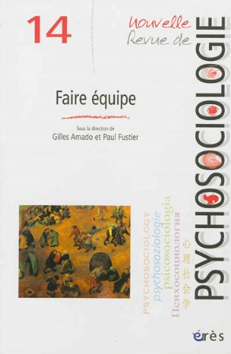 Nouvelle revue de psychosociologie, n° 14. Faire équipe