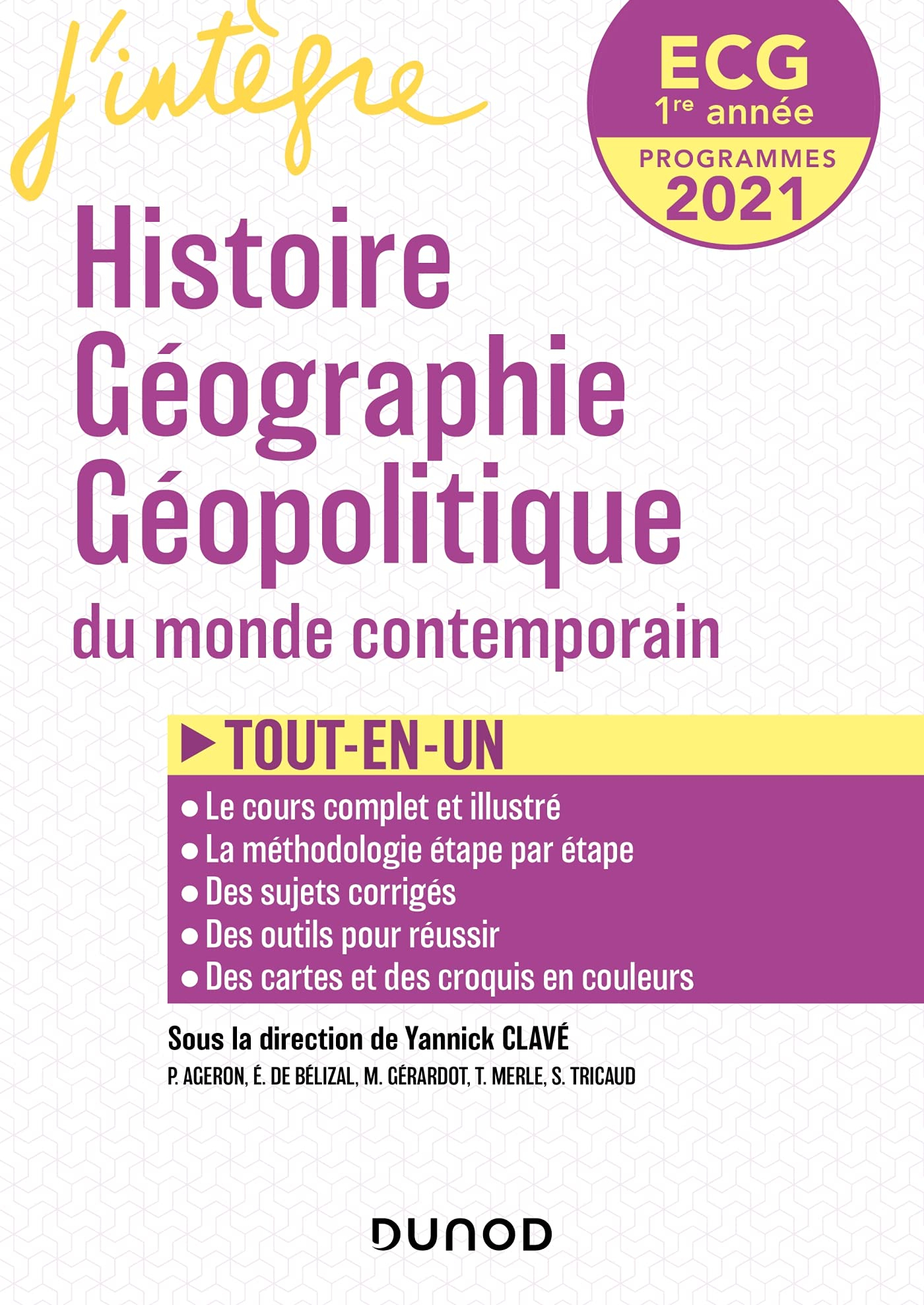 Histoire, géographie, géopolitique du monde contemporain ECG 1re année : programmes 2021 : tout-en-u