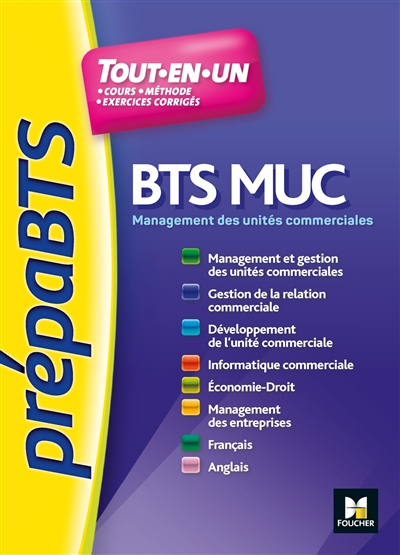 BTS MUC, management des unités commerciales : tout-en-un