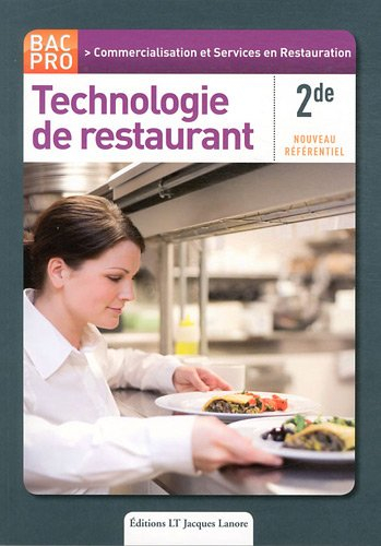 Technologie de restaurant, 2de bac pro commercialisation et services en restauration