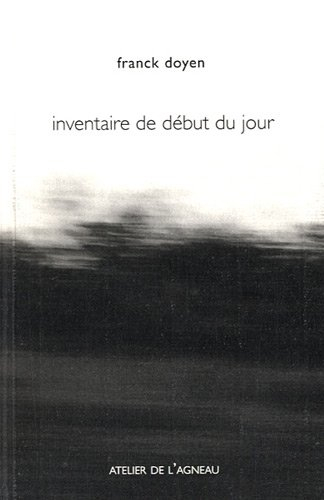 Inventaire de début du jour : journal de Brigitte Jean