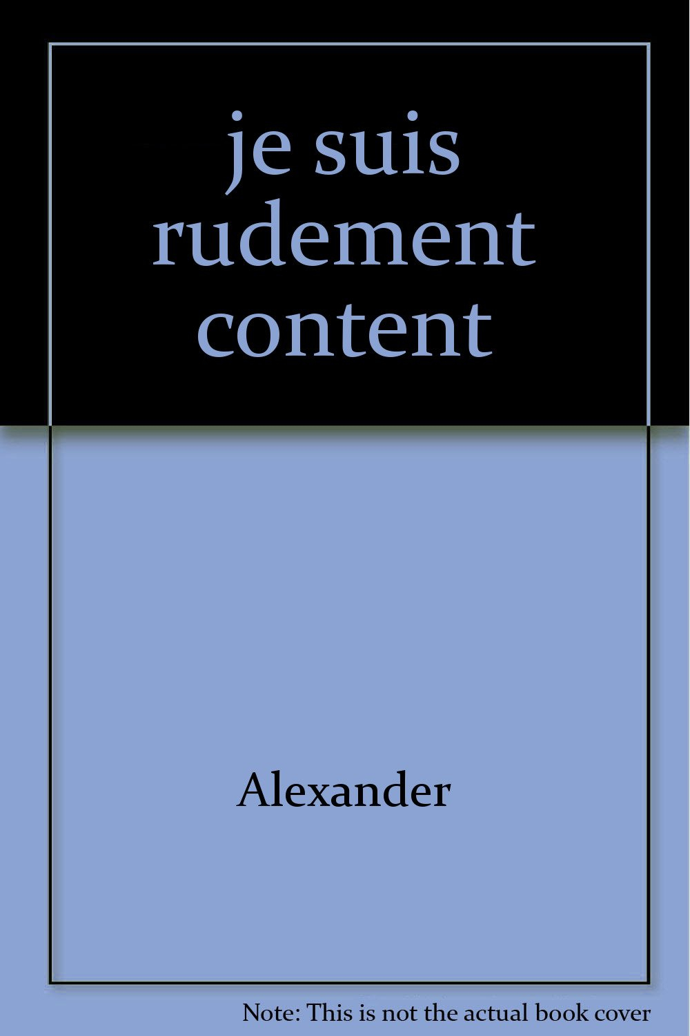 Je suis rudement content de te voir, Anthracite
