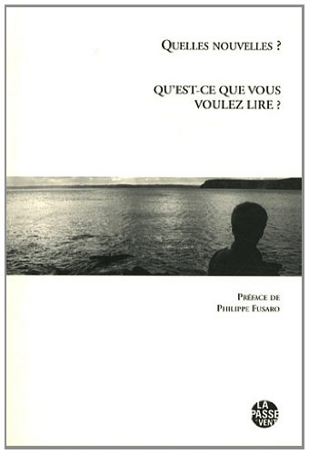 Qu'est-ce que vous voulez lire ?
