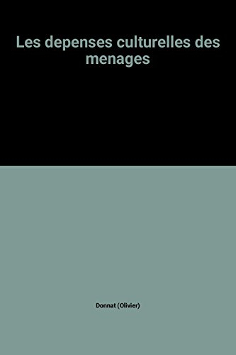 Les dépenses culturelles des ménages
