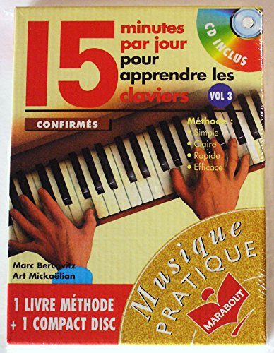 15mn par jour pour apprendre claviers 3 , cd livre , cd