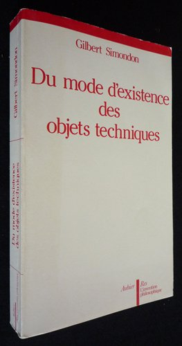 du mode d'existence des objets techniques