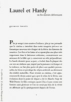 Les miroirs déformants : une analyse spéculaire de Laurel et Hardy