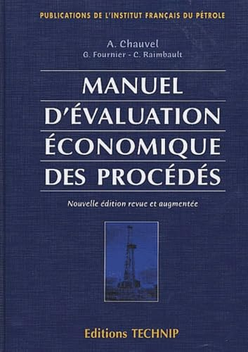 Manuel d'évaluation économique des procédés