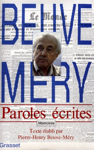 Paroles écrites : mémoires