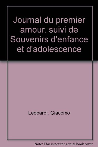 Journal du premier amour