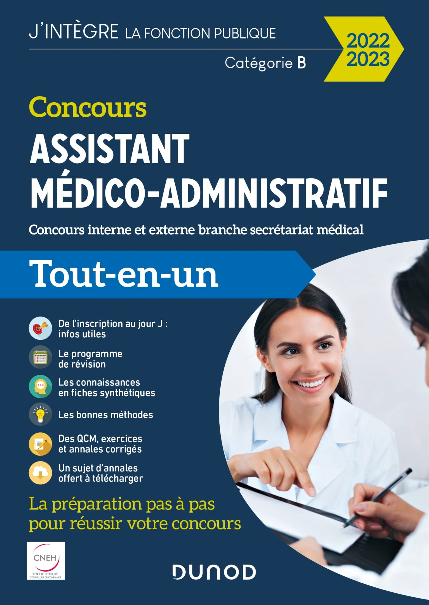 Concours assistant médico-administratif : concours interne et externe branche secrétariat médical, c