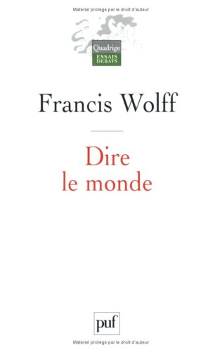 Dire le monde
