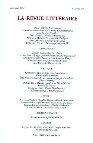 Revue littéraire (La), n° 9 (2004)