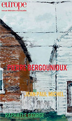 Europe, n° 1057. Pierre Bergounioux