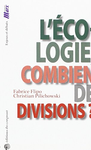 L'écologie, combien de divisions ?
