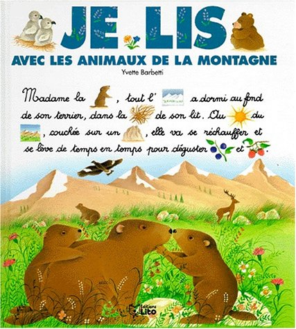 je lis avec les animaux de la montagne