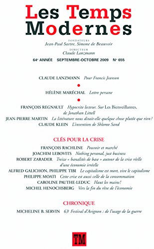 Temps modernes (Les), n° 655. Clés pour la crise