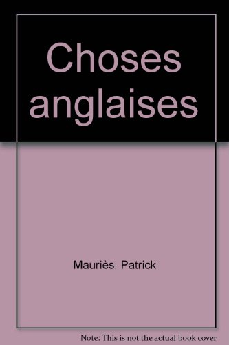 Choses anglaises