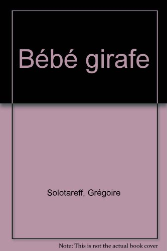 Bébé girafe