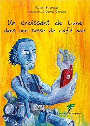 Un croissant de lune, dans un bol de café noir