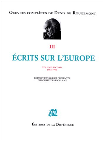 ecrits sur l'europe 1962-1986, volume 2
